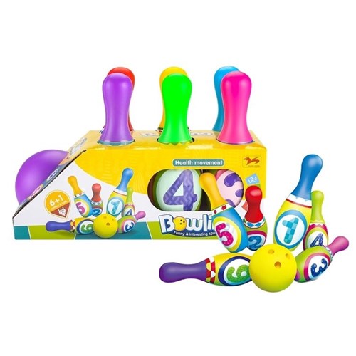 BOWLING GAME MINI 18CM 7PC