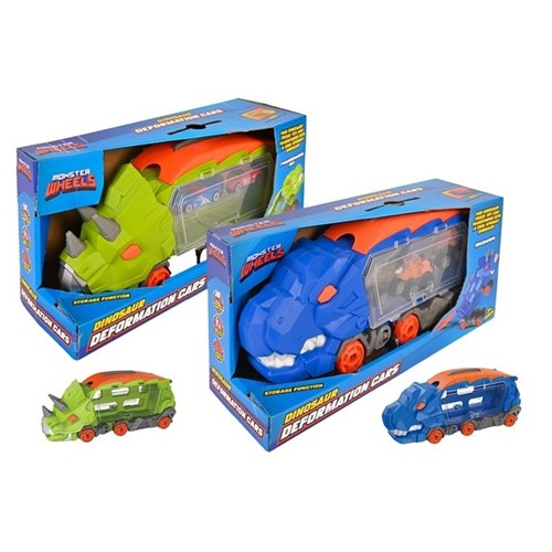DINO MONSTER TRUCK CARRIER W/4 CARS