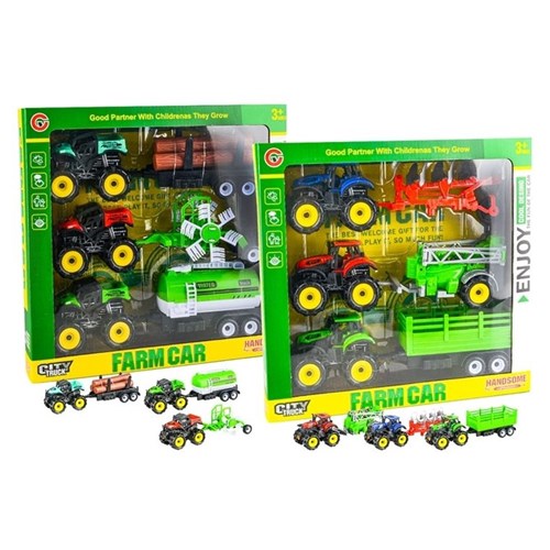 FARM TRACTOR & TRAILER SET