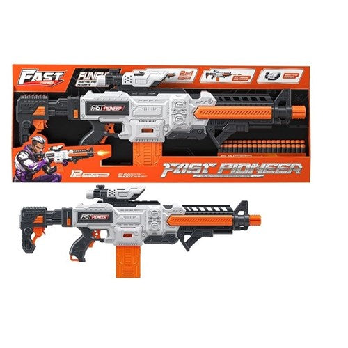 BULLET GUN W/MAG SOFT B/O 42PC