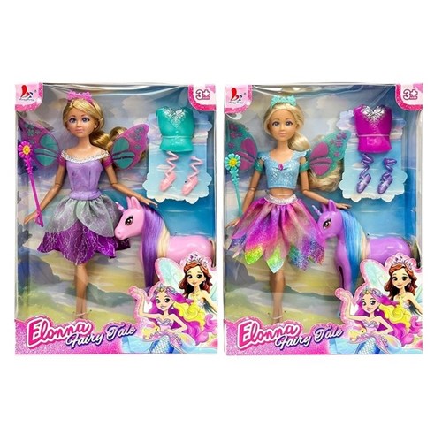 FAIRY DOLL ELONNA 30CM W/PONY
