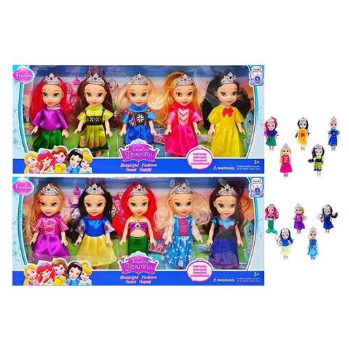 PRINCESS DOLL SMALLL 5PC