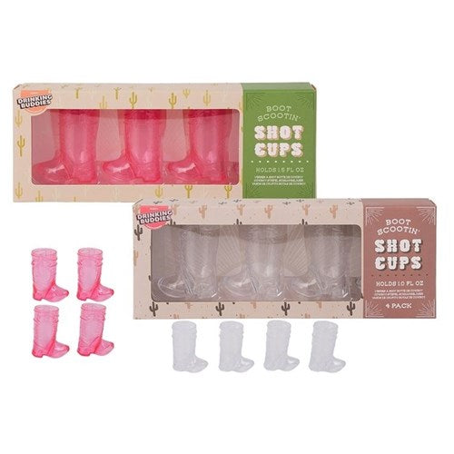 BOOT SCOOTIN SHOT CUPS 4PC