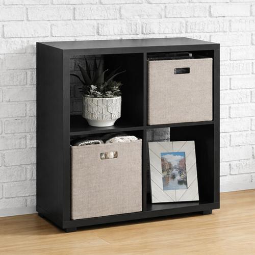 CUBE 2X2 BLACK 59X59X28CM