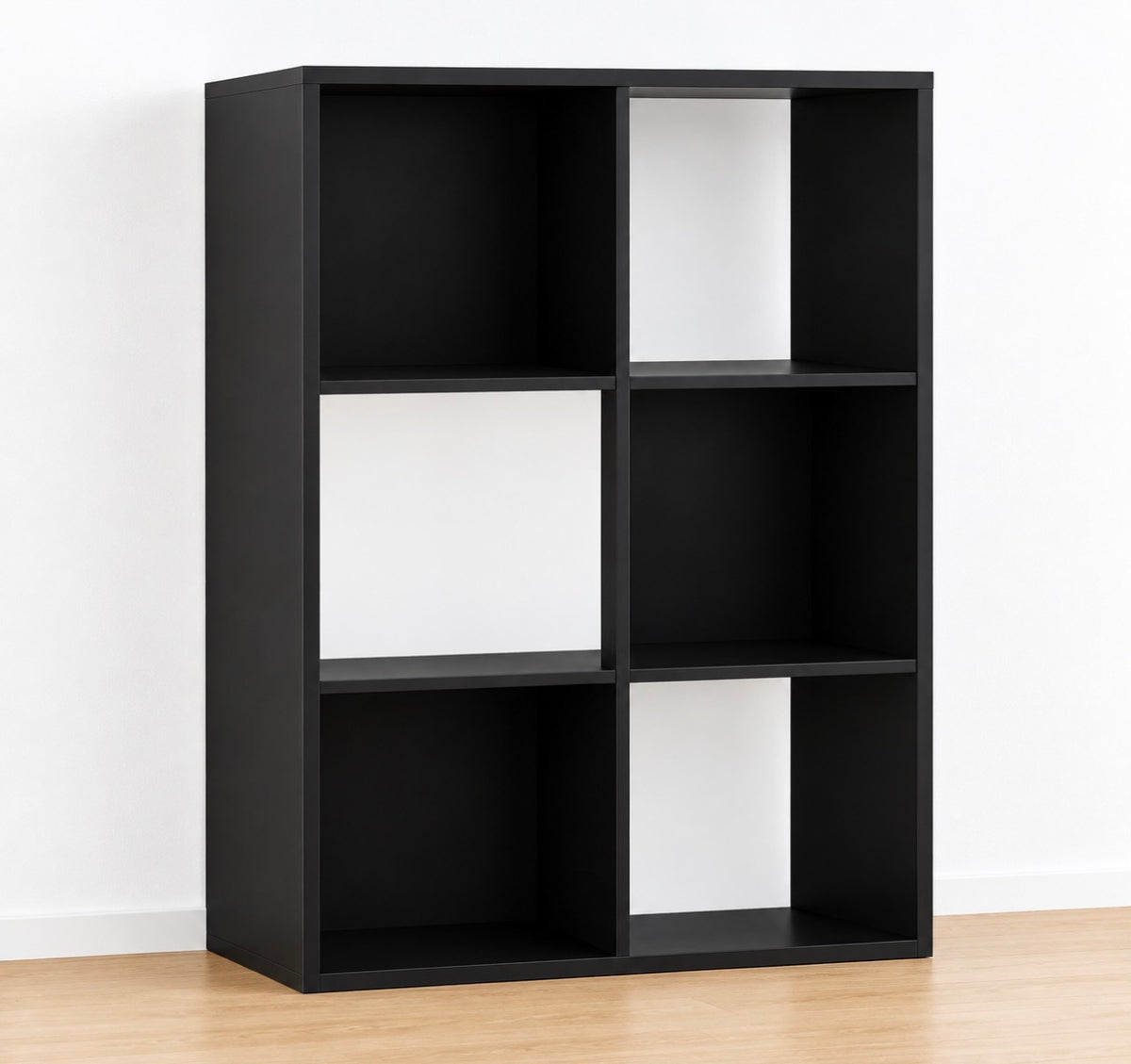 CUBE 2X3 BLACK 87X59X28CM