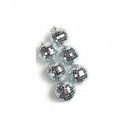 MIRROR BALLS SILVER PK6 3CM