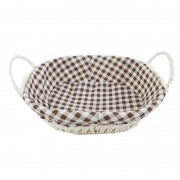 BASKET W/LINING OVAL 27X20X8CM