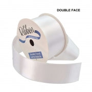 RIBBON SATIN 38MM X 5M WHITE