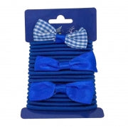 SCHOOL HAIR BANDS ROYAL BLUE 18PC