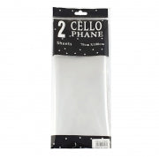 CELLO WRAP 2PC 70X100CM CLEAR