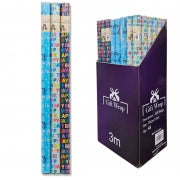 WRAPPING PAPER 70CM X 3M B'DAY