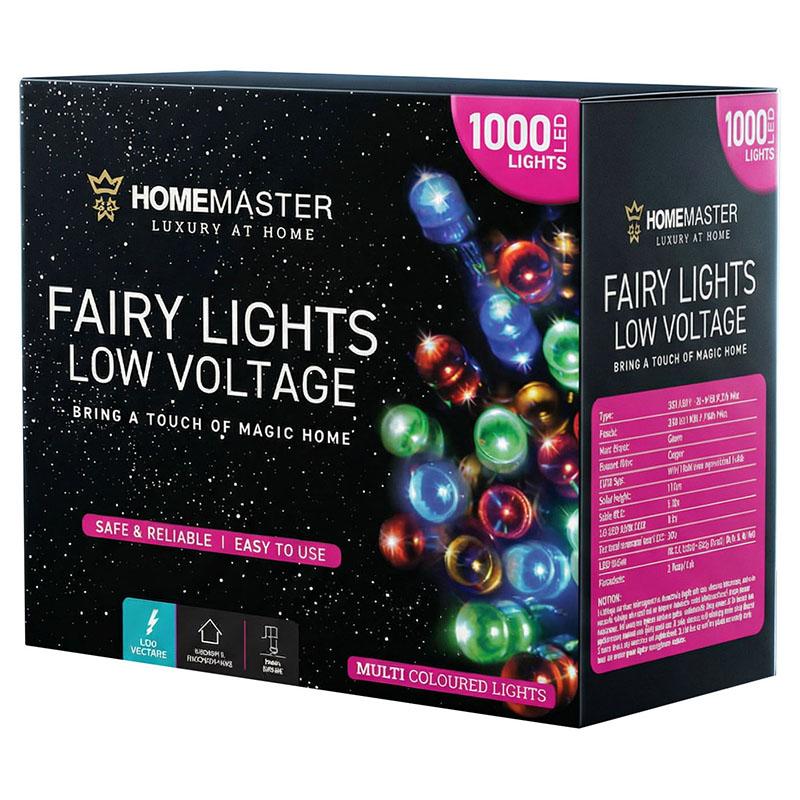 FAIRY LIGHTS 1000LED MULTI CLR