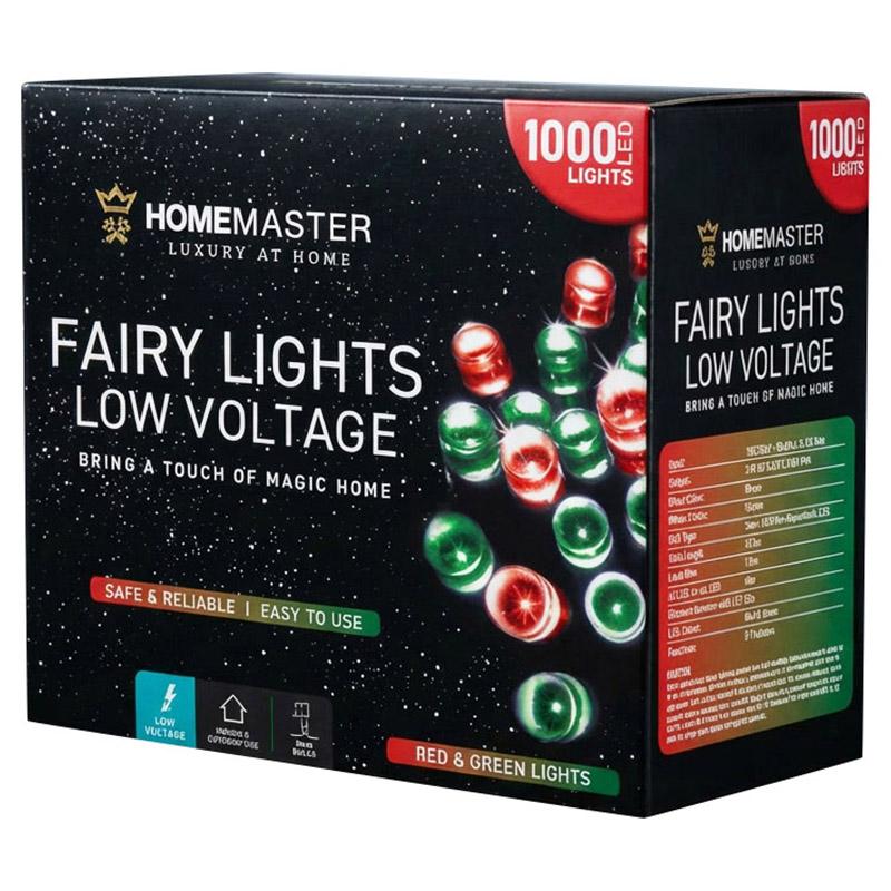 FAIRY LIGHTS 1000LED RED & GREEN