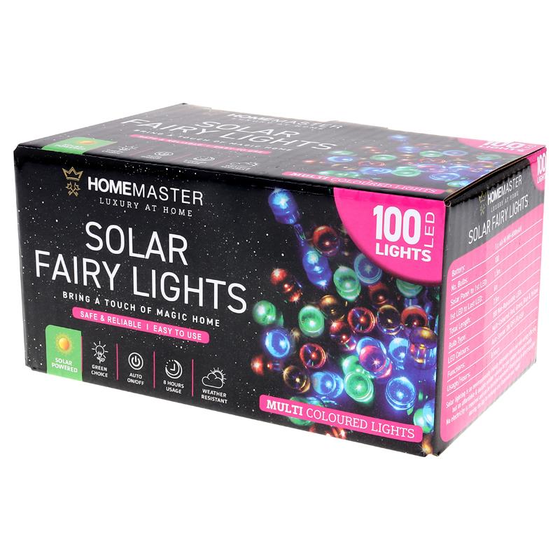 SOLAR FAIRY LIGHTS 100LED MULTI CLR
