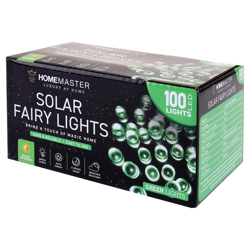 SOLAR FAIRY LIGHTS 100LED GREEN