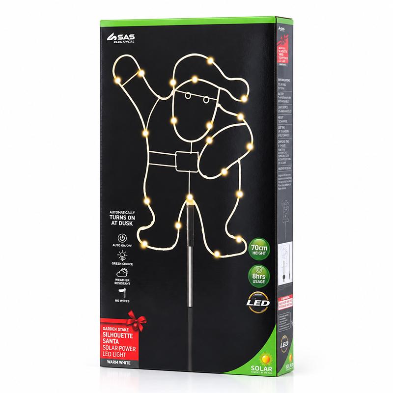 SOLAR STAKE LIGHT SANTA