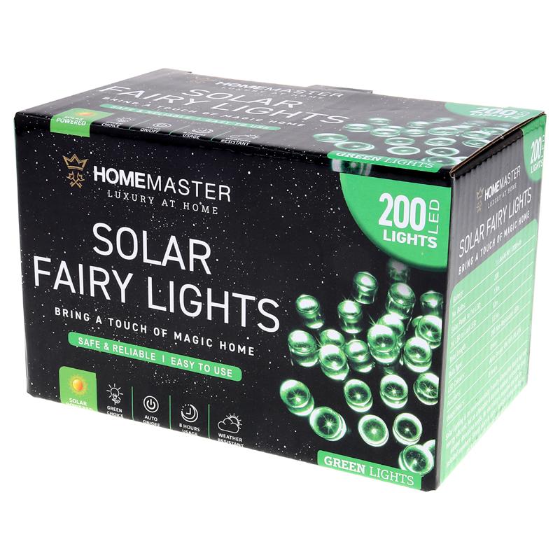 SOLAR FAIRY LIGHTS 200LED GREEN