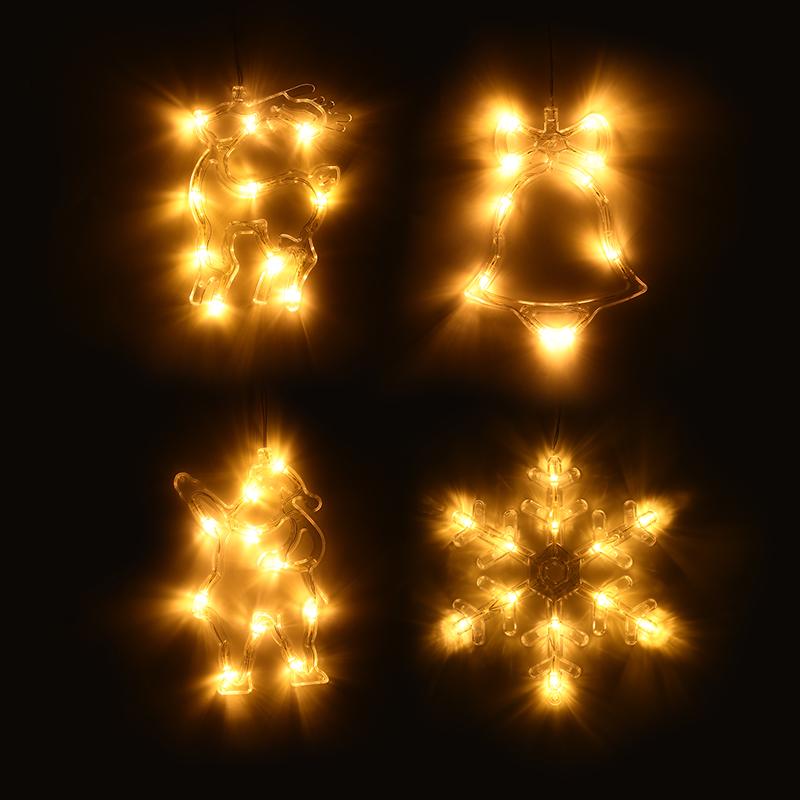 XMAS SILHOUETTE LIGHTS B/O ASST