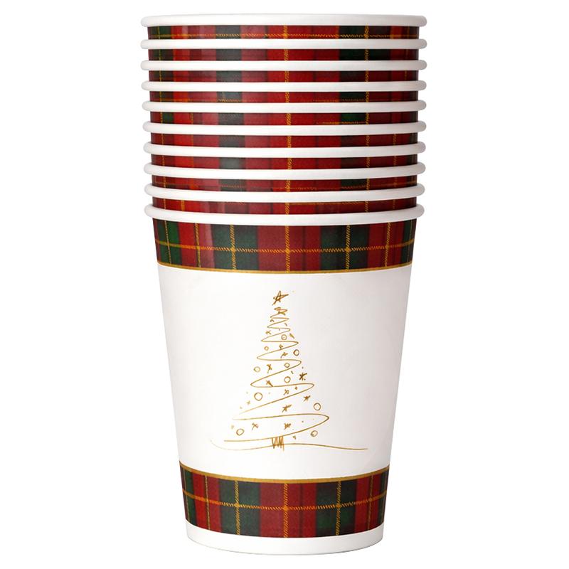 XMAS PAPER CUPS 30PK 250ML