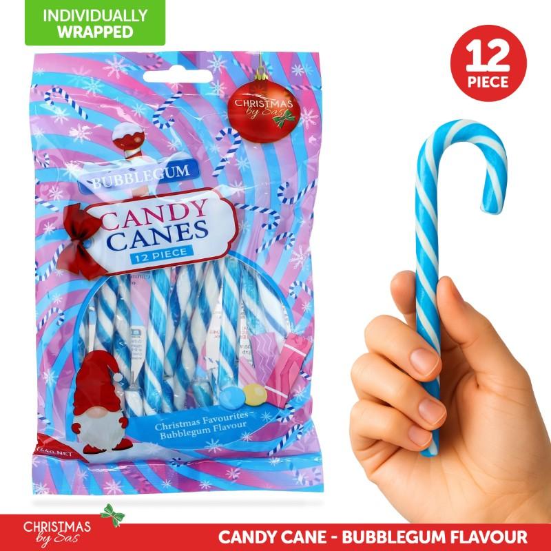 CANDY CANES BUBBLEGUM 12PK