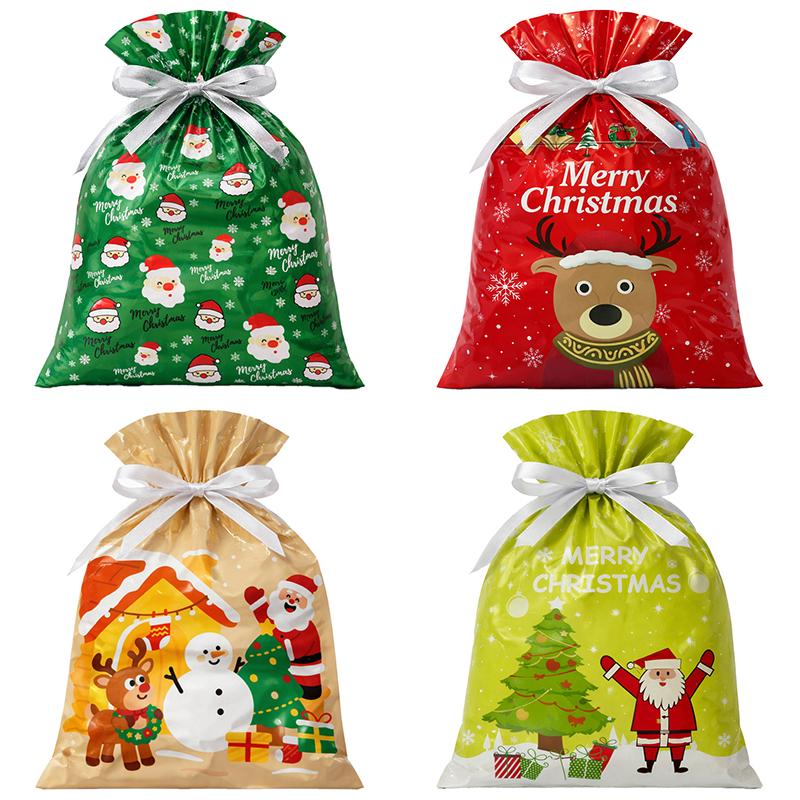 XMAS GIFT BAGS FOIL 2PC SMALL