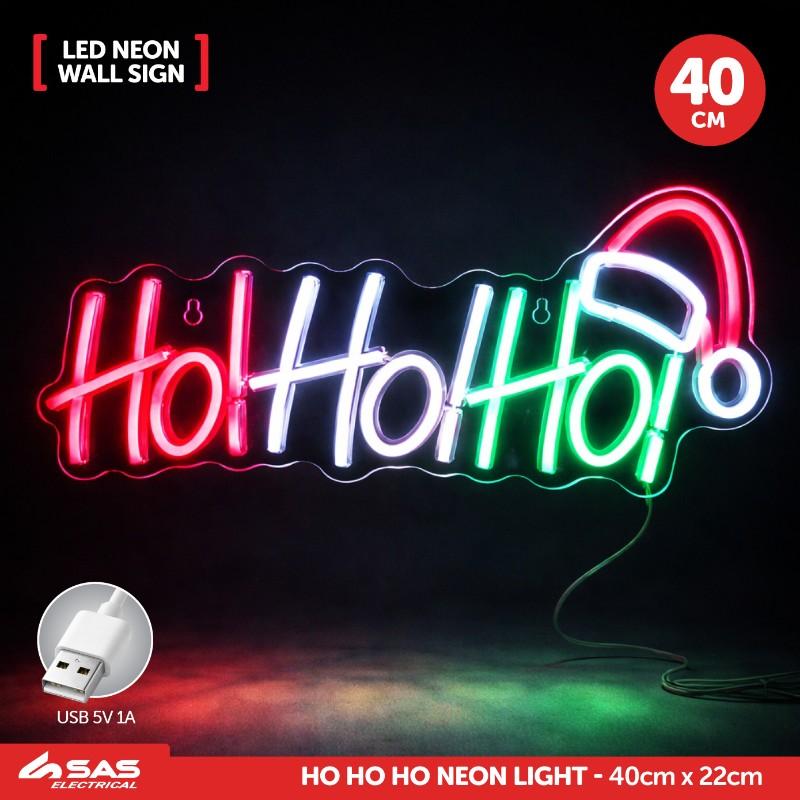 XMAS NEON LIGHT HOHOHO