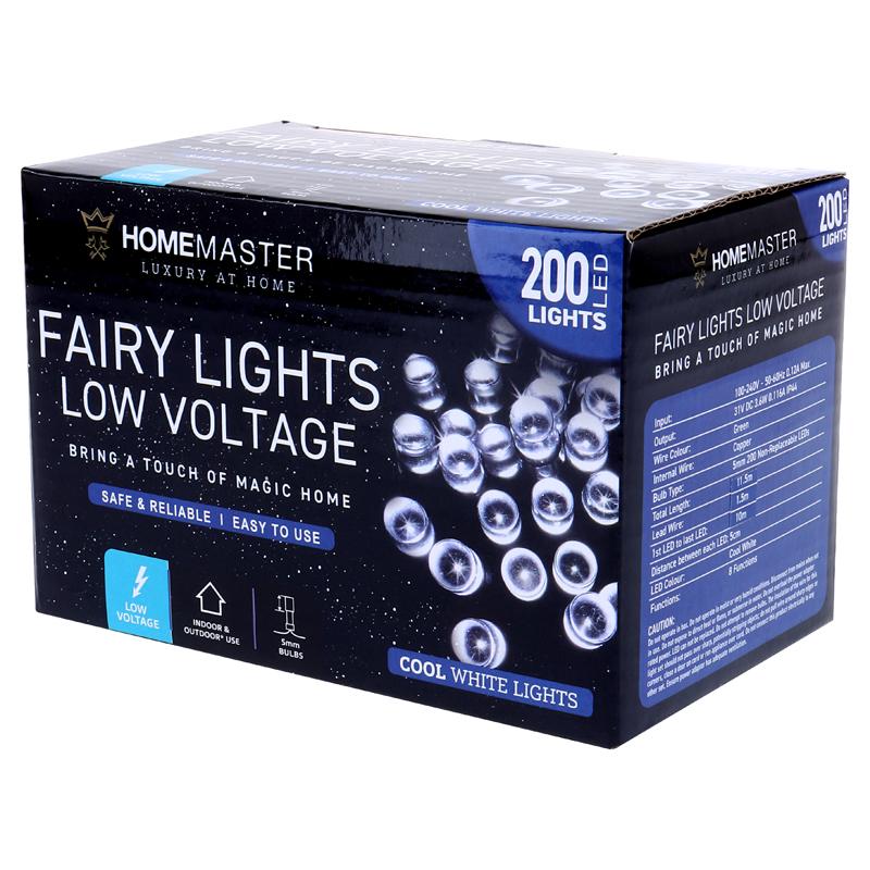 FAIRY LIGHTS 200 LED COOL WHITE