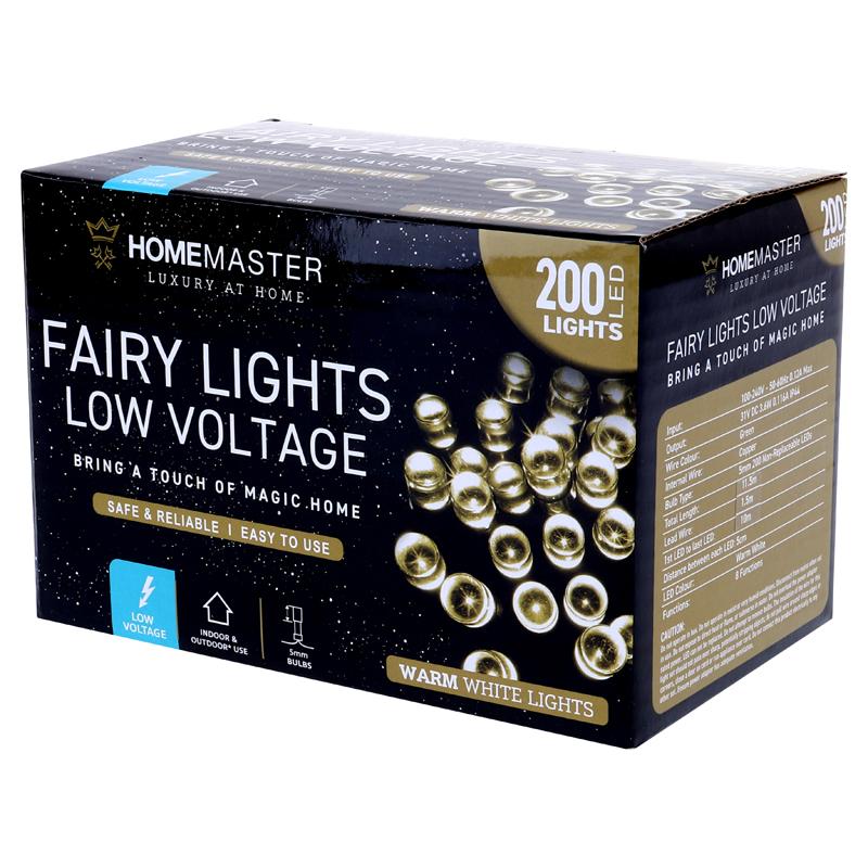 FAIRY LIGHTS 200 LED WARM WHITE