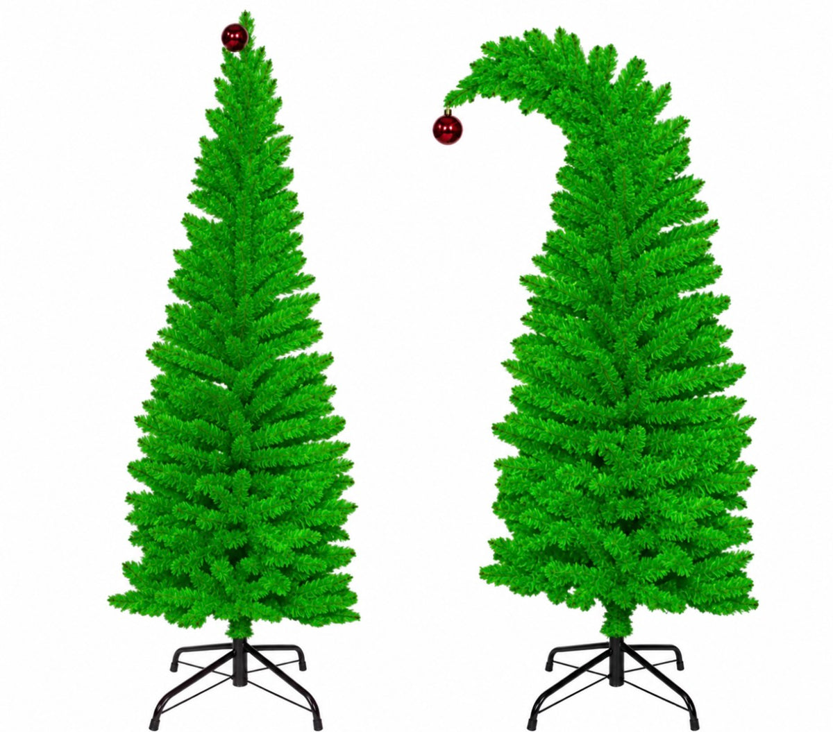 XMAS TREE GRUMPY GREEN 180CM