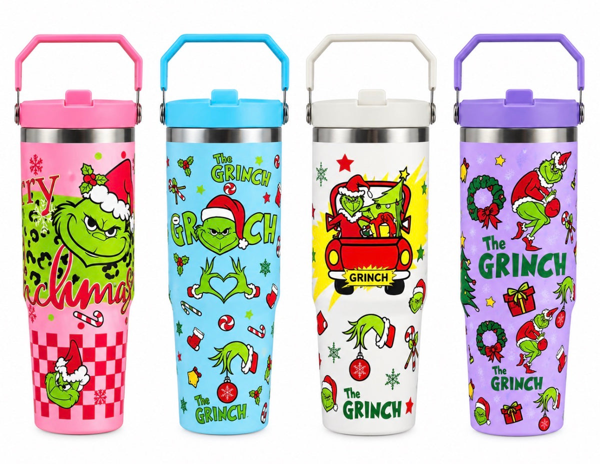 XMAS GRUMPY GREEN S/S CUP 890ML