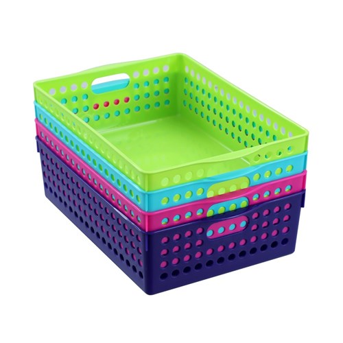 BASKET MODE NEON 30X12X18CM