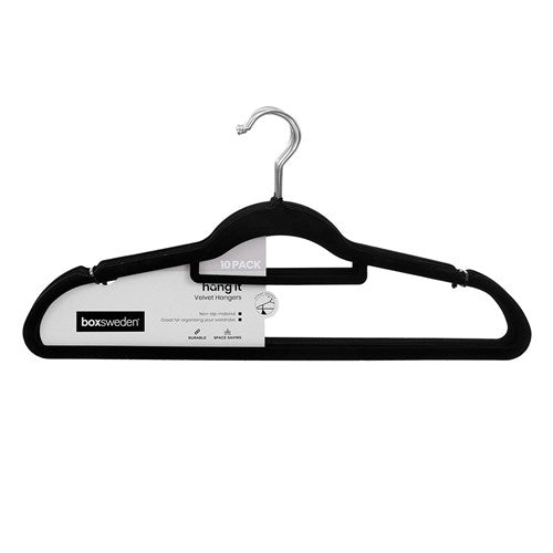 COAT HANGERS VELVET 10PK