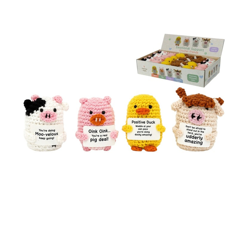 FARM ANIMALS CROCHET 7CM ASST