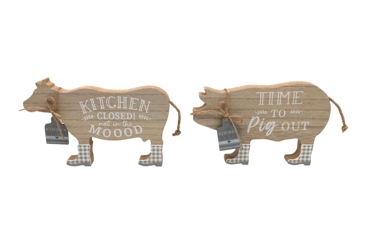 SOW/PIG W/FUNNY WORDING 22X13CM