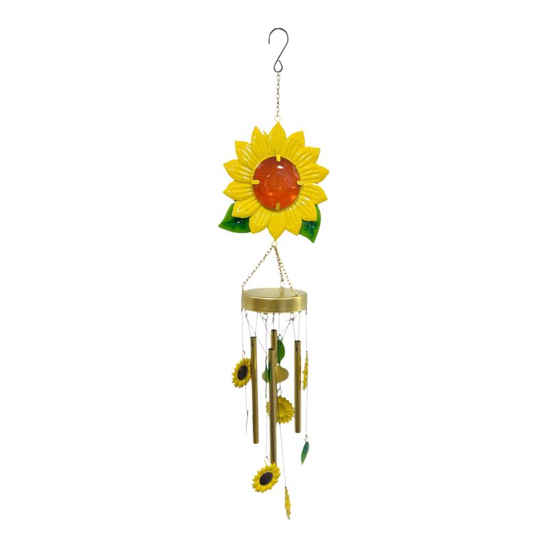 WINDCHIME SUNFLOWER W/MINI S'FLWR 85CM