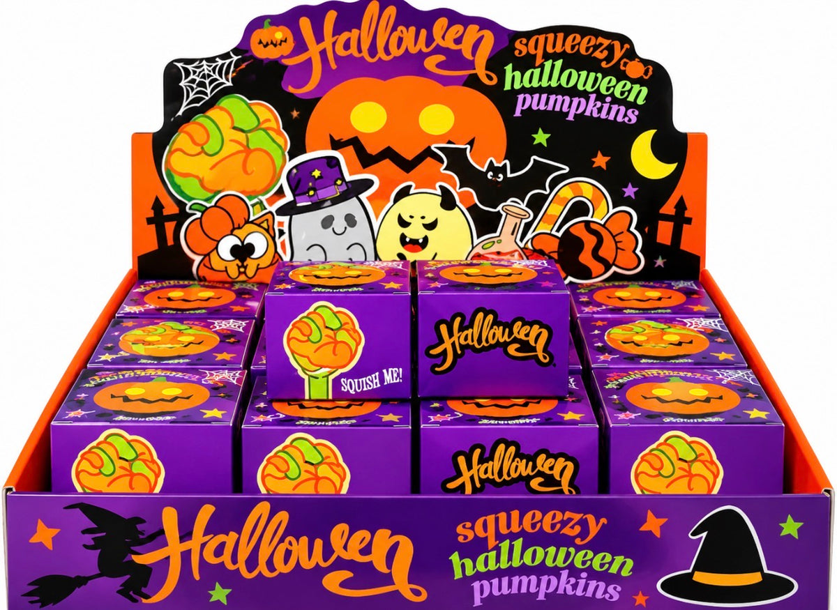 SQUISHY GEL HALLOWEEN CHARACTERS ASST