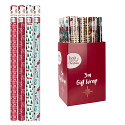 XMAS WRAPPING PAPER 3M X 70CM