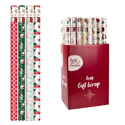 XMAS WRAPPING PAPER 4M X 70CM