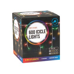 ICICLE LIGHTS COOL WHITE PK600