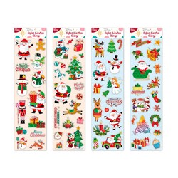 XMAS WINDOW STICKERS ASST DESIGNS