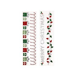 XMAS STICKERS GEMSTONE ASST