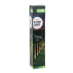 SOLAR STAKE LIGHT BUBBLE STYLE PK8 WHT