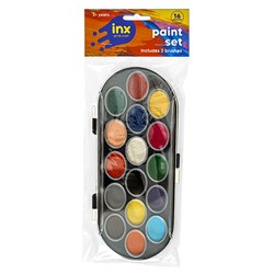 PAINT SET 16 CLRS W/2 BRUSHES