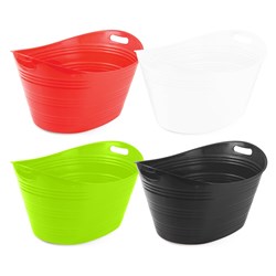 PARTY TUB PLASTIC 30LT ASST CLRS