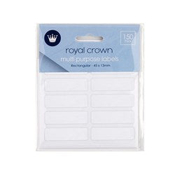 LABELS RECT WHITE 150PC 45X13MM