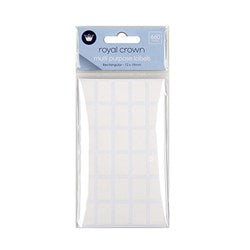 LABELS RECT WHITE 660PC 12X19MM