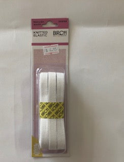 ELASTIC KNITTED HANK 9MM X 5M WHITE
