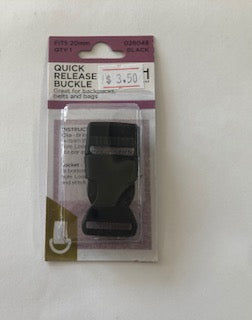 BUCKLE 20MM BLACK