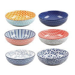 BOWL CERAMIC 20X20CM ASST DESIGNS