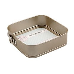 CAKE TIN SPRINGFORM SQR 24CM